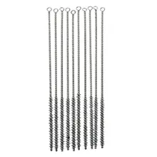 28cm 8mm Diameter Spiral Twisted Steel Wire Tube Clean Brush 10pcs