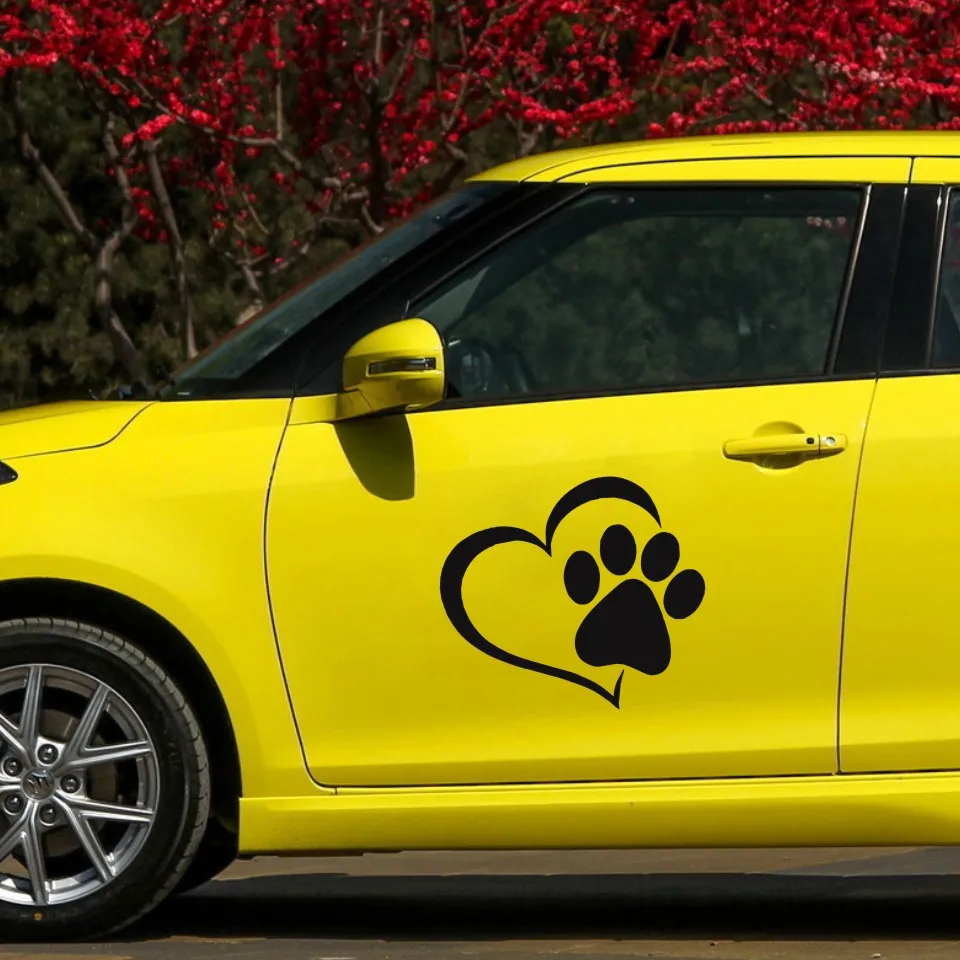 Anycuros  Pet Cat Dog Paw Print Window Decal Lovely Car Styling Decoration Stickers Accessories 11.410 (6)