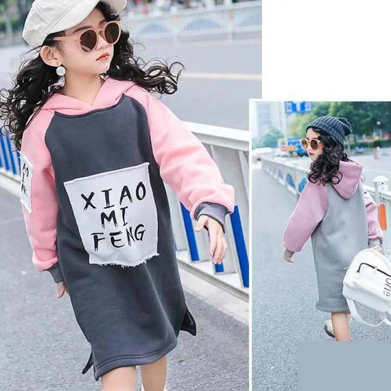 

2019 Toddler Girls Winter Clothes Girls Sweatshirt Kids Sweatshirts Cute Long Sleeves Children Kids Hooded Pullover 9 10 12 Year