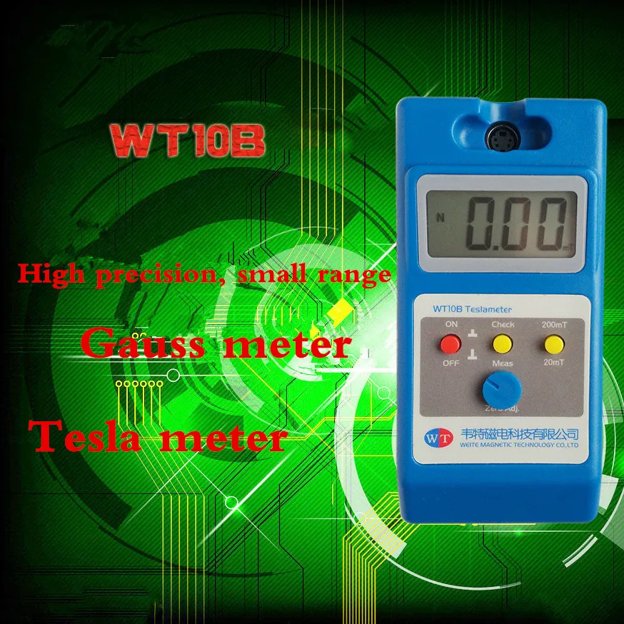 WT10B Gauss Meter Tesla Magnetic Remanence Magnetometer Residual Side Tester WT-10B | Инструменты