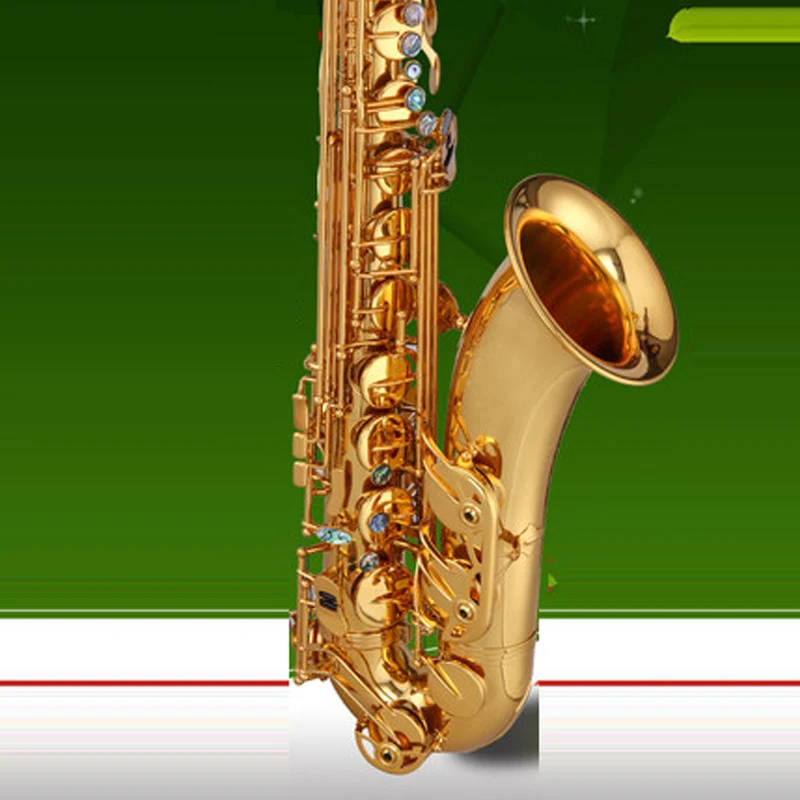 Buy Brass Bb Tenor Saxophone Sax Carved Pattern Pearl