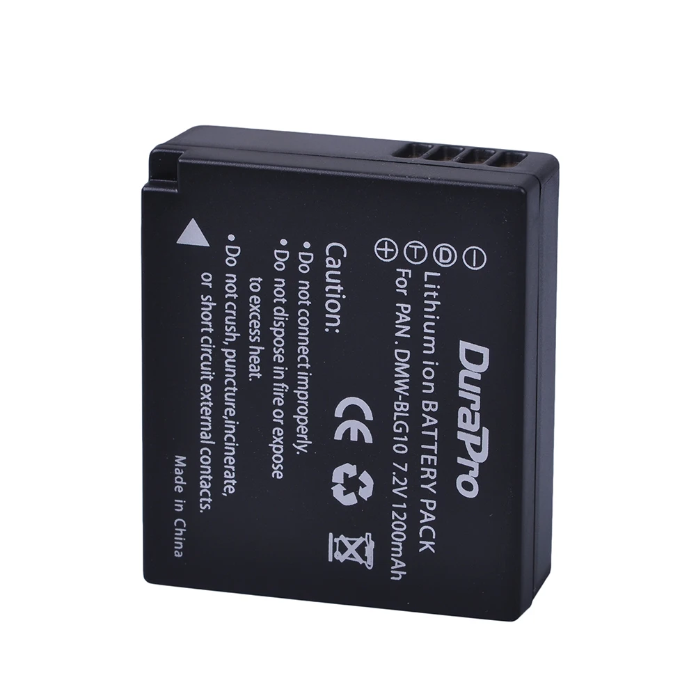 DuraPro 1 шт. DMW-BLG10 ДМВ BLG10E BLG10 BLG10PP Камера Батарея для цифрового фотоаппарата Panasonic Lumix DMC GF6 GX7 GF3 GF5 GX7 LX100 акумуляторная батарея