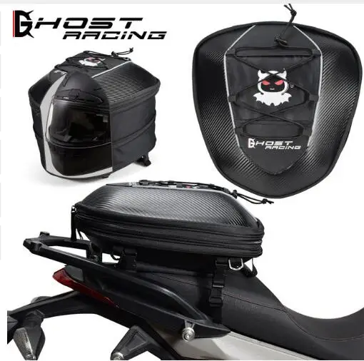 

Motorcycle Oil Fuel Tank Bag Rear seat bags Motorcycle Racing Tail Boxes Racing Pack saddle bags with rain cover
