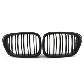 

Grille Grill Twin Slat Matte Black Front Kidney for BMW E39 5 Series 520i 528i 540i 99-03 51137005837,51137005838