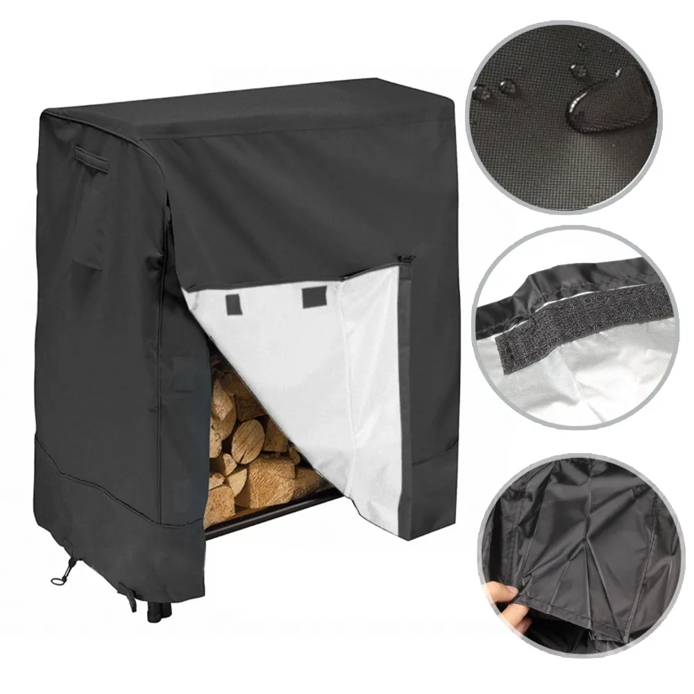 

Heavy Duty 4FT Outdoor Waterproof Log Holder Cover Practial Garden Firewood Dust-Proof Moisture-Proof Log Rack Cover