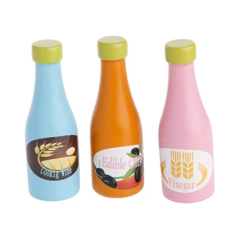 

HBB Kids Pretend Role Play Kitchen Fruit Food Wooden Toy Cutting Set Child Gifts