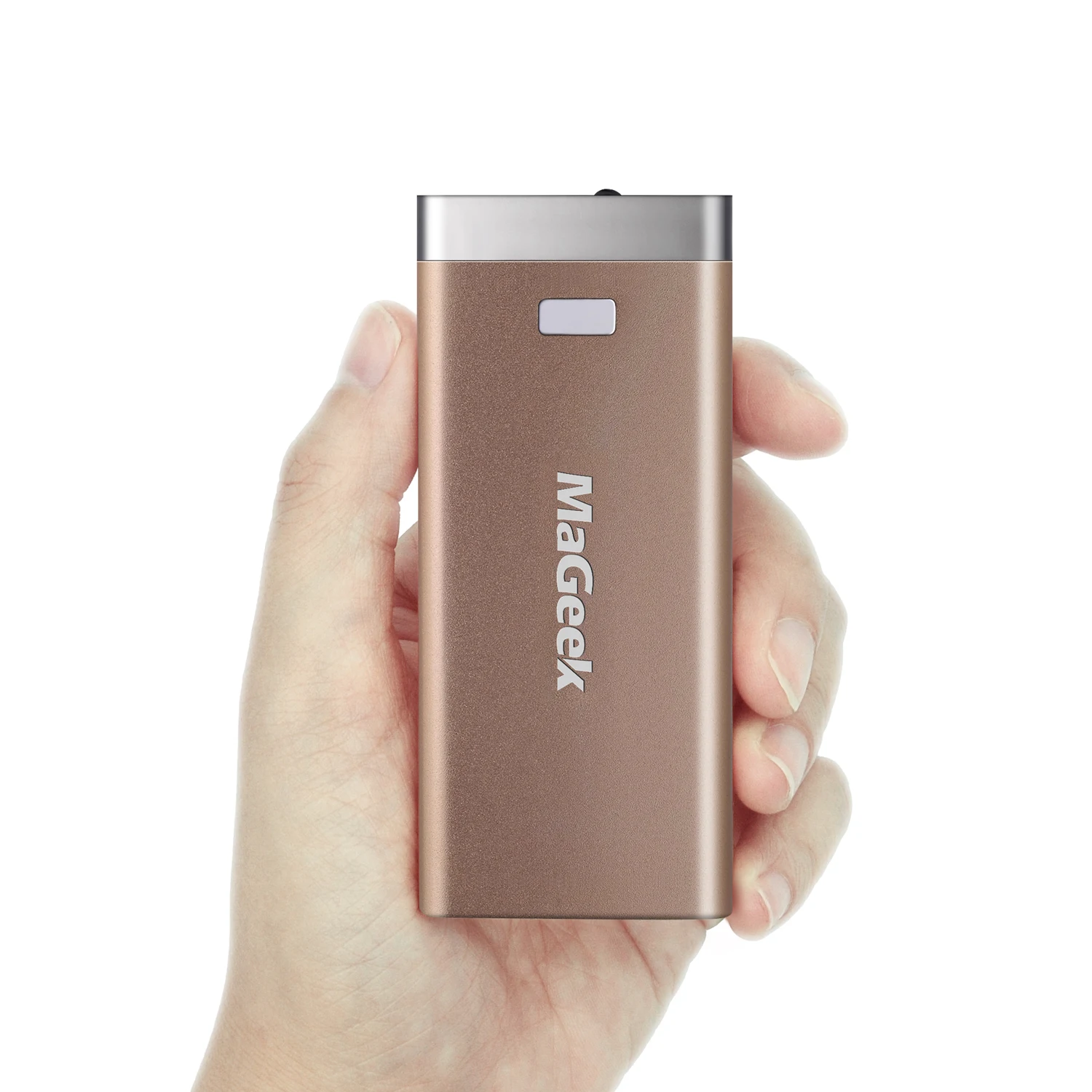 MaGeek power Bank 6400 мАч Внешняя резервная батарея портативная Резервная мощность для iPad iPhone samsung htc сотовый телефон LG телефоны - Цвет: Золотой