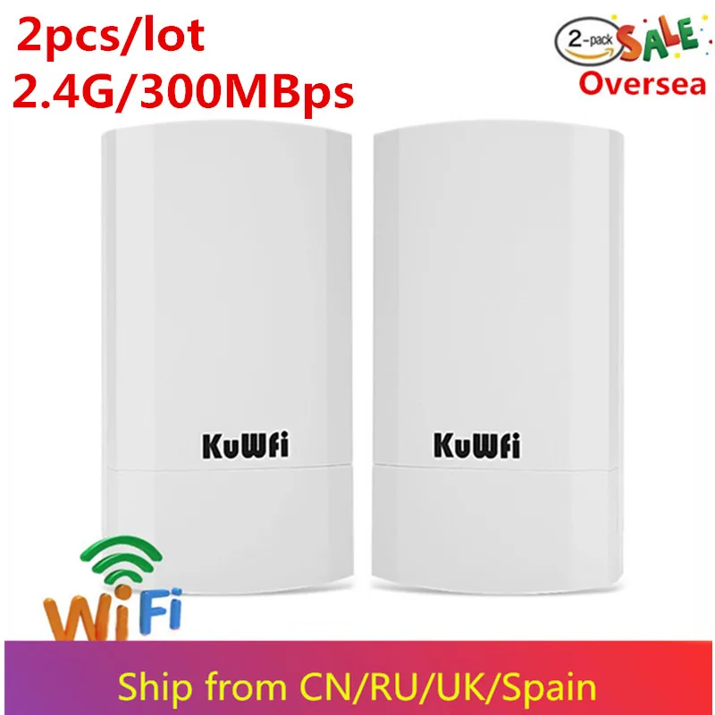 wifi extenders signal booster for home KuWfi Wifi Cầu Router 1KM 300Mbps Không Dây Ngoài & Trong Nhà CPE Router Bộ Cầu Không Dây Wifi repeater wifi modem amplifier Wireless Routers