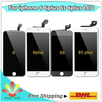 

10 pcs/lot Top quality digitizer + display + Touch Screen + LCD for iPhone 6 6G 6P 6S 6S Plus DHL free shipping