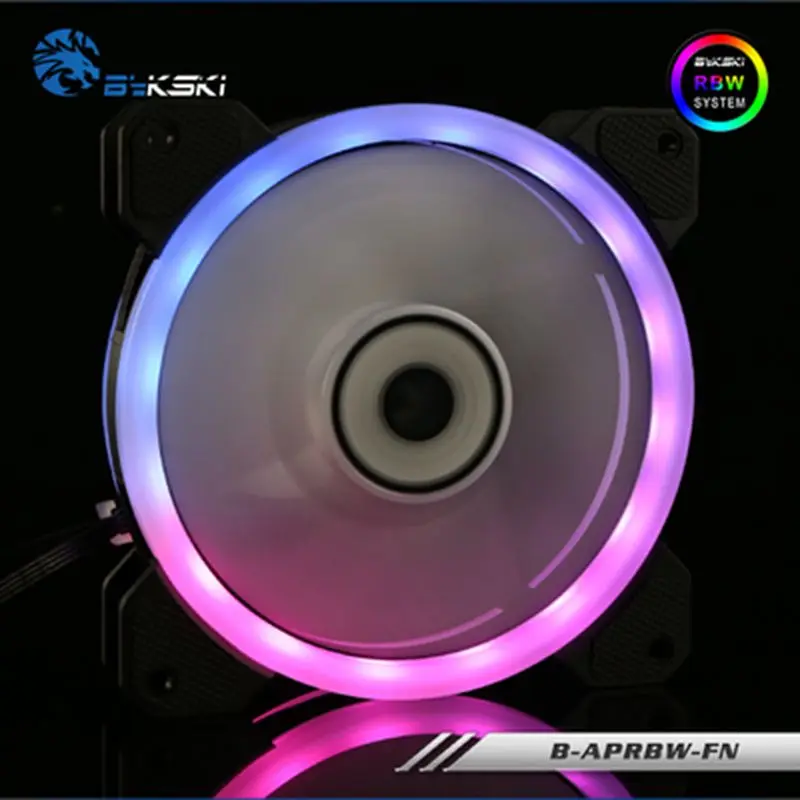 Bykski B-APRGB-FN, B-APRBW-FN Halo fan Symphony RGB, RBW 12 см 5 в 12 В светодиодный светильник меняющий цвет вентилятор водяного охлаждения компьютера Colin