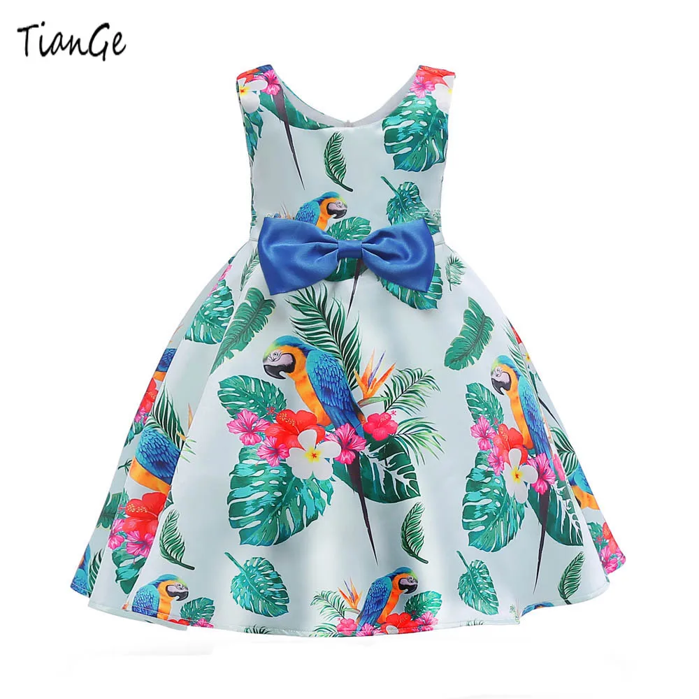 

Tiange Children Girls Summer Princess Dress Infant Party Kids Ball Gown Dresses For Girls Wedding Children Clothes