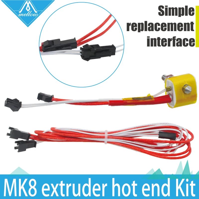 12V 24V 3D Printer Easy replacement MK8 extruder Kit Hot End for creality cr 10 anet