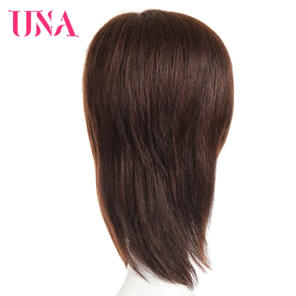 UNA 스트레이트 레미 인도 인모 가발 여성용, 120% 밀도 색상 1 1B 2 4 27 30 33 99J 버그 350 2/33 6222A