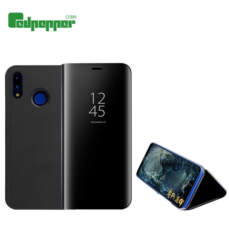 

Redpepper Clear View Smart Mirror Phone Case For Xiaomi Redmi Note 5A Prime Filp Stand Shockproof Cover For Pocophone F1 Coque
