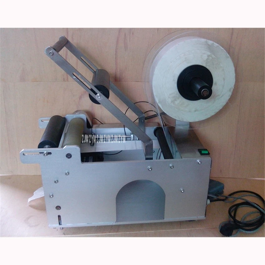 

110V/220V Round Bottle Semiautomatic Labeling Machine, Labeling Machine for Round Bottle Label width 8-160mm 25-50 pieces/mim