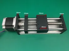 Best Price GGP Ball Screw 1204 1605 1610 Slide Rail 200mm 150mm Linear Guide Moving Table Slipway+Nema23 motor 57 Stepper Motor