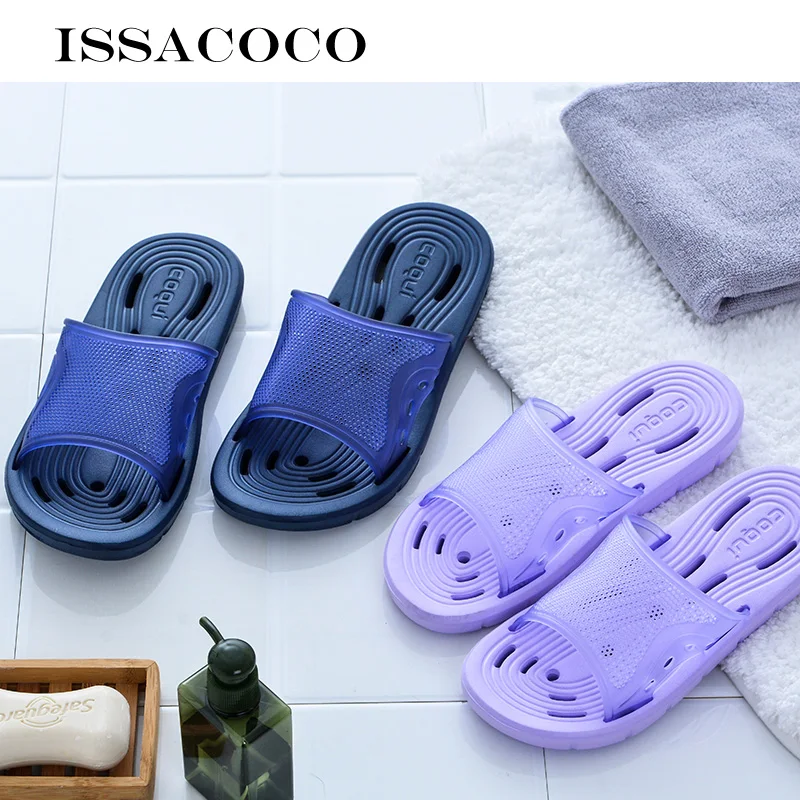 Шлепанцы ISSACOCO мужские Нескользящие утечка воды для душа пляжа европейские