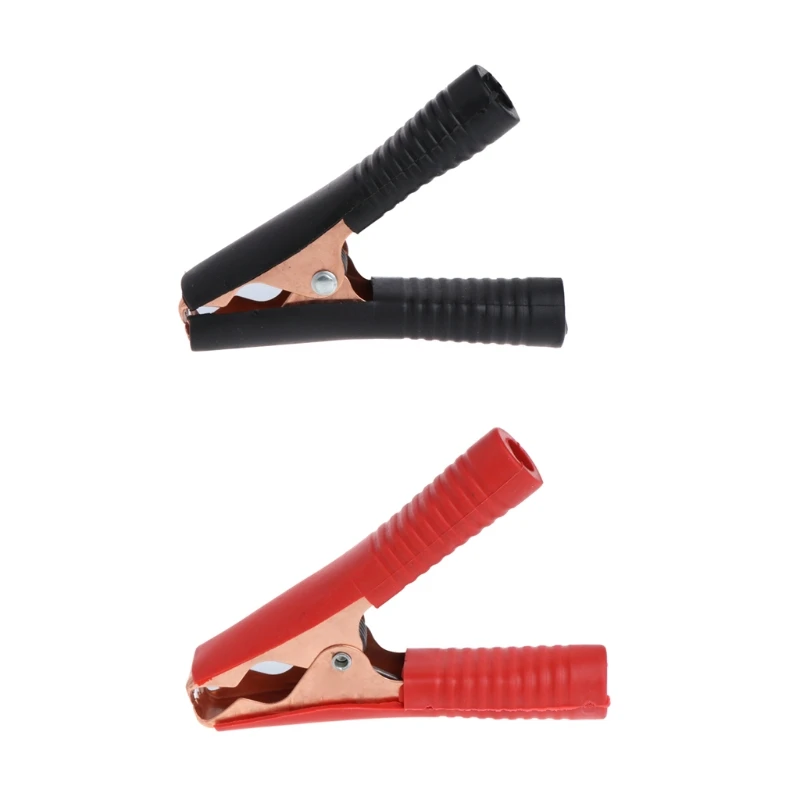 2Pcs/set 100A Car Vehicle Battery Test Alligator Clips Crocodile Clamps 90mmin Instrument Parts
