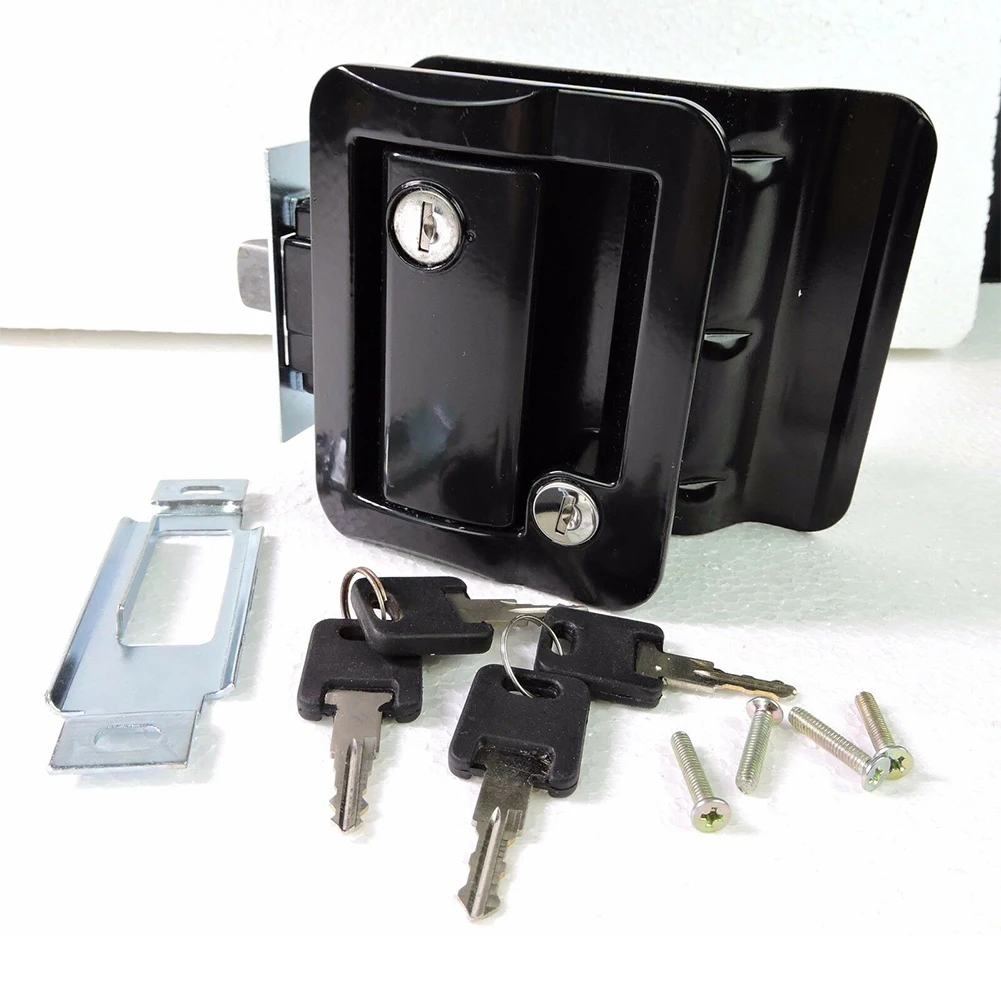 

RV Car Panel Pull Type Trailer With Deadbolt Knob Paddle Entry Practical Latch Handle Accessory Door Lock Zinc Alloy Cabinet