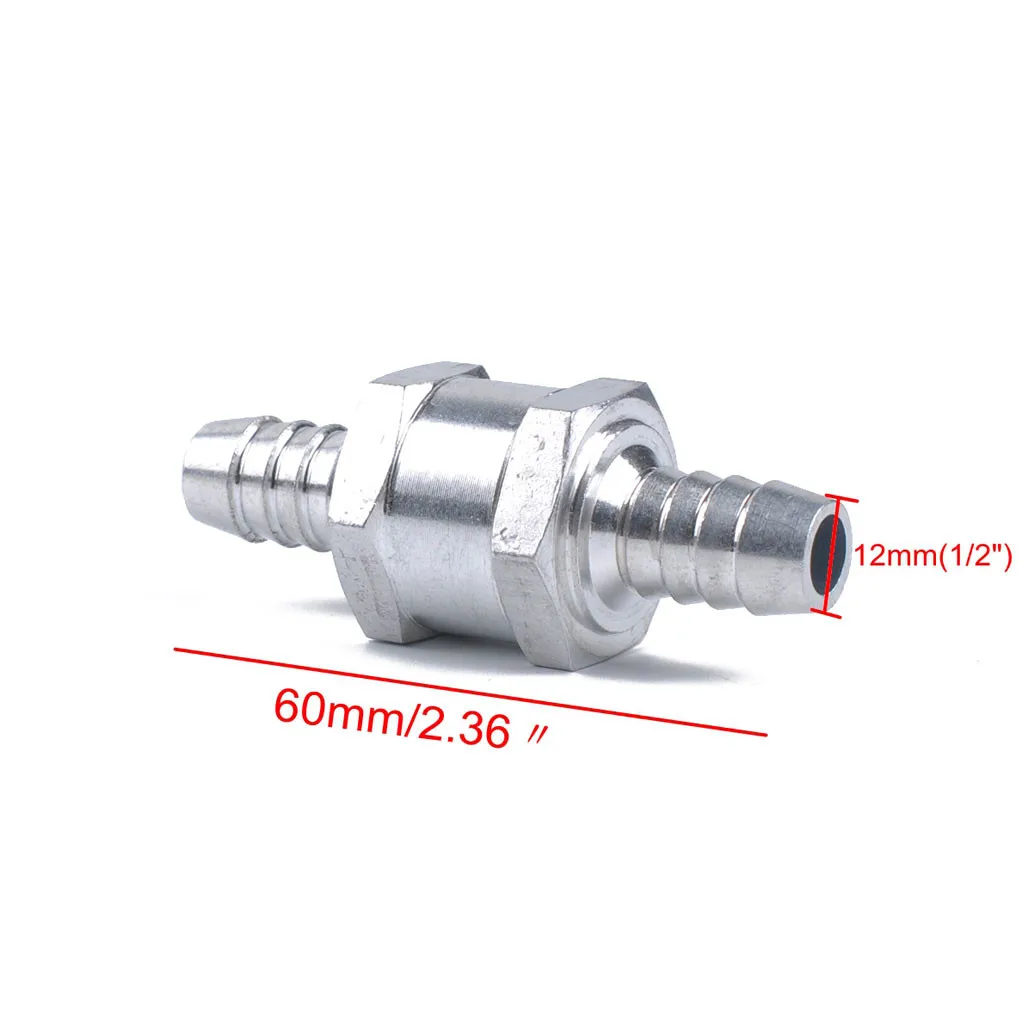 6/8/10/12 мм алюминиевый сплав в одну сторону топливным обратным проверочным клапаном бензин дизельного топлива для машинный вакуумный шланг водяные насосы# Y1