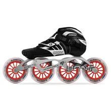 Оригинальные Bont Z 2PT Скорость роликов Heatmoldable CarbonFiber 4*90/100/110 мм 6061 рамки элементарной колеса скейт роликовых