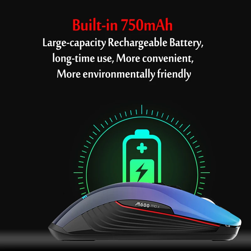 Мышь Компьютерная M600 Pro Аккумуляторная Беспроводная игровая 2 4 ГГц DPI 8