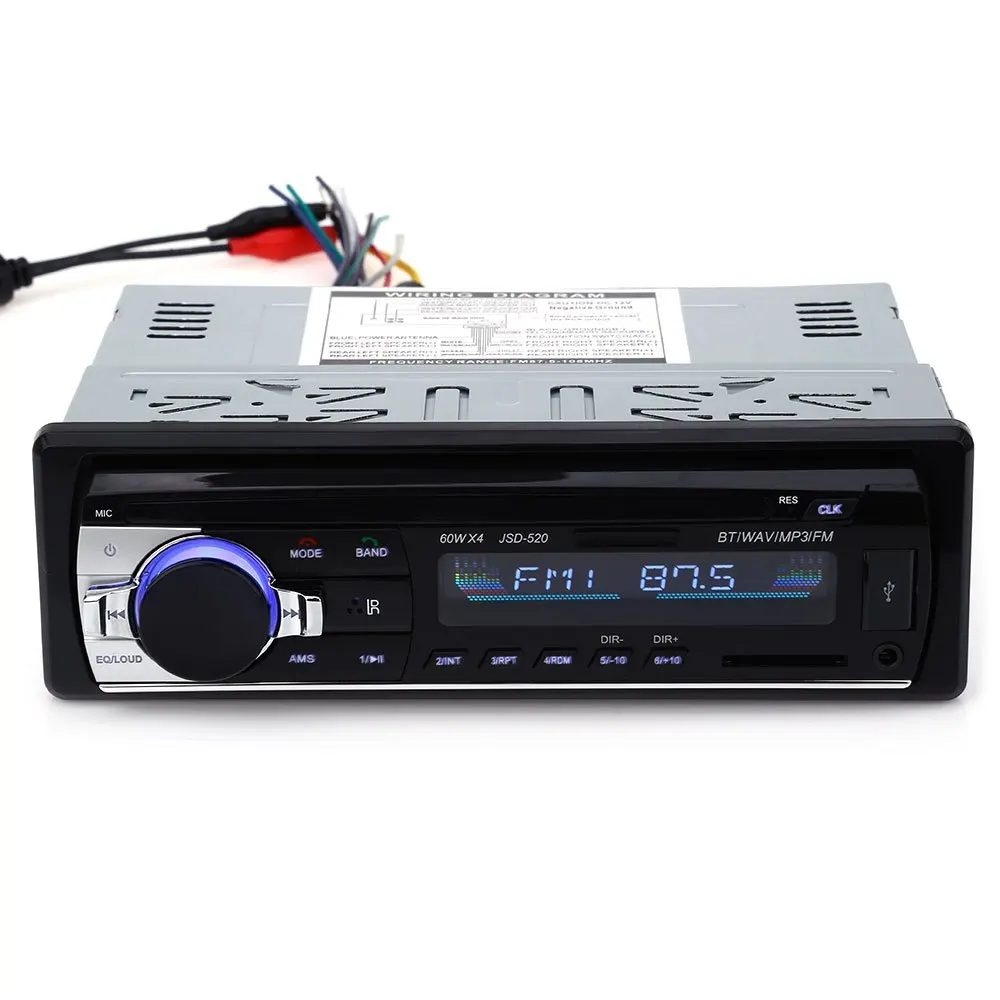 Zeepin 12 V Bluetooth V2.0 автомобильный аудио стерео MP3 плеер радио в тире Поддержка USB AUX
