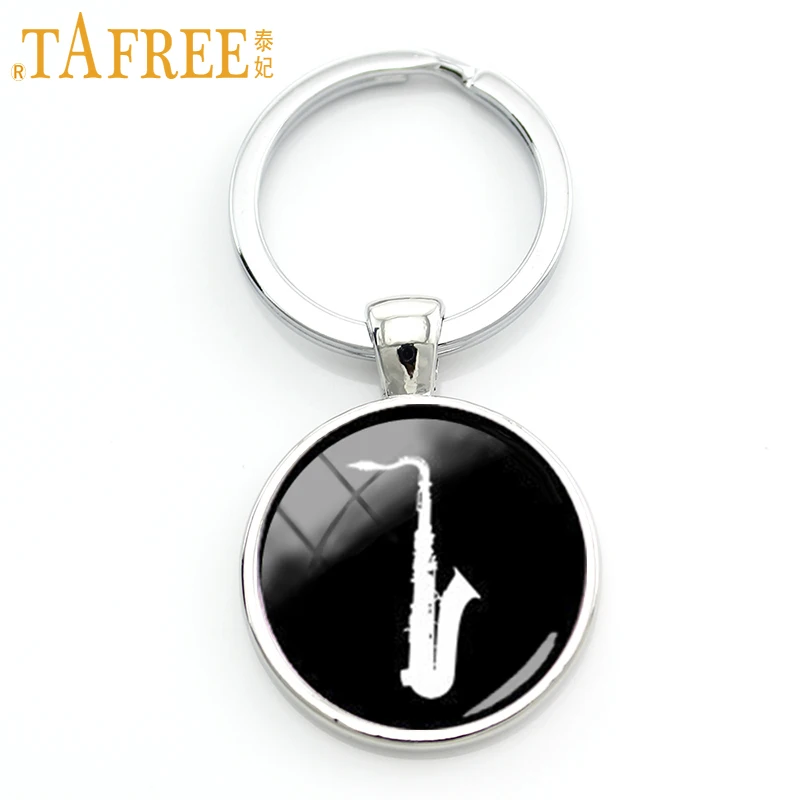 TAFREE 2017 модный музыкальный инструмент ювелирные изделия саксофон силуэт брелок
