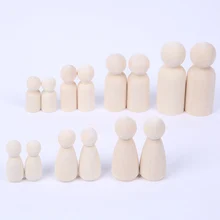 Креативная игрушка ручная роспись Твердые граффити Дровосек куклы ремесла деревянные Люди Дети Свадьба домашний декор