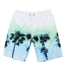 Летняя Пляжная доска короткие кокосовое дерево быстросохнущие Трусы мужские шорты купальные боксеры мужские купальники купальник maillot de bain 175