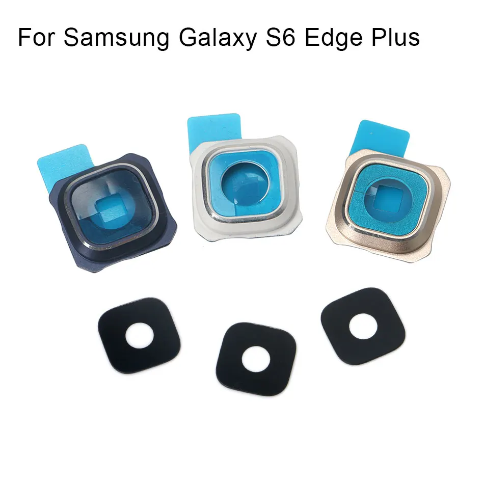 

1set for Samsung Galaxy S6 Edge Plus New Rear Back Camera Glass Lens Cover with Frame Holder Replacement Repair Spare Parts