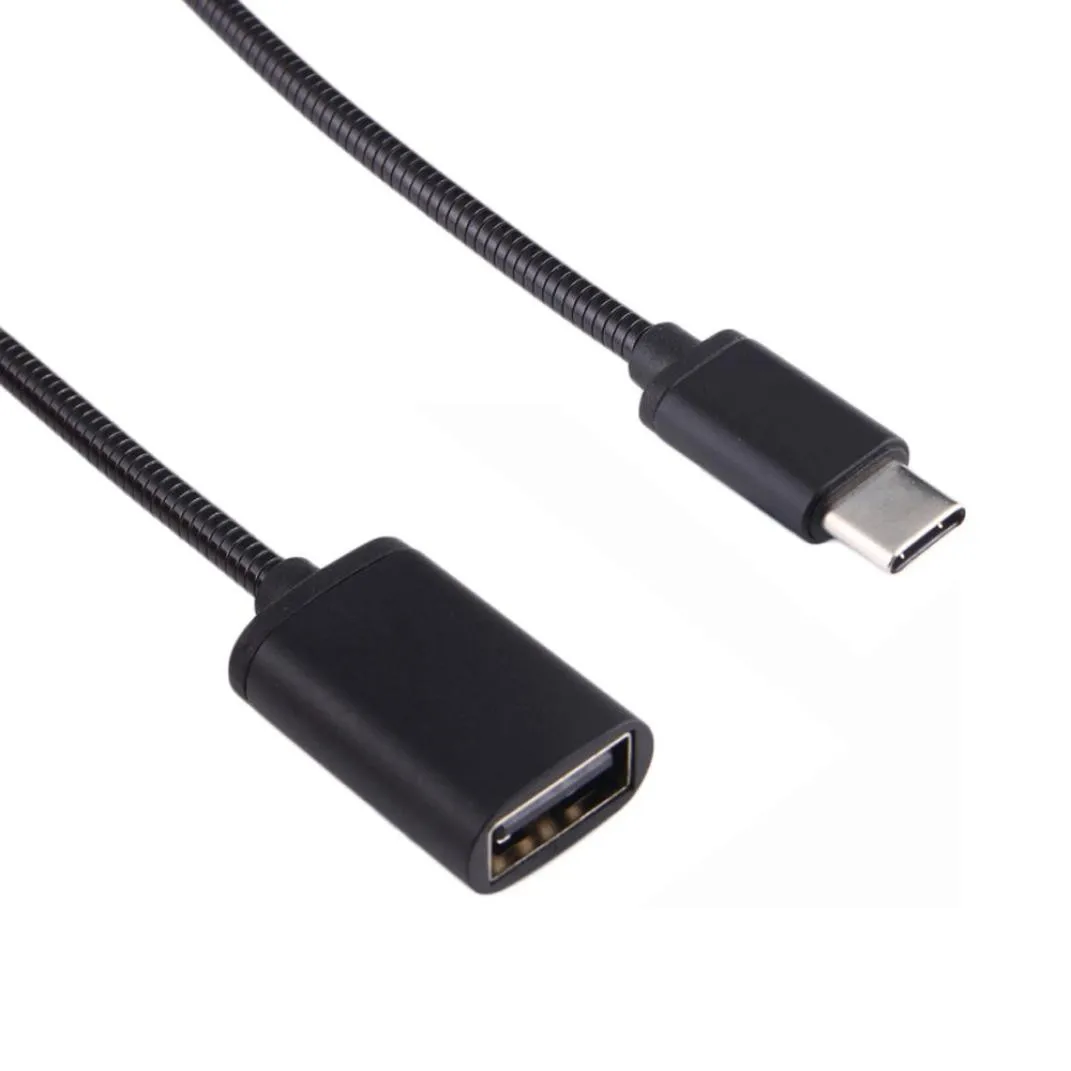 H30 металлический USB C 3,1 type C штекер USB Женский OTG кабель для передачи данных адаптер для синхронизации конвертер type C OTG кабель для передачи данных