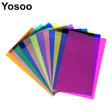 YOSOO 12 шт. цветная яркая вспышка Strobist color Card Освещение Гель-фильтр светильник диффузор для светового эффекта коррекция цвета