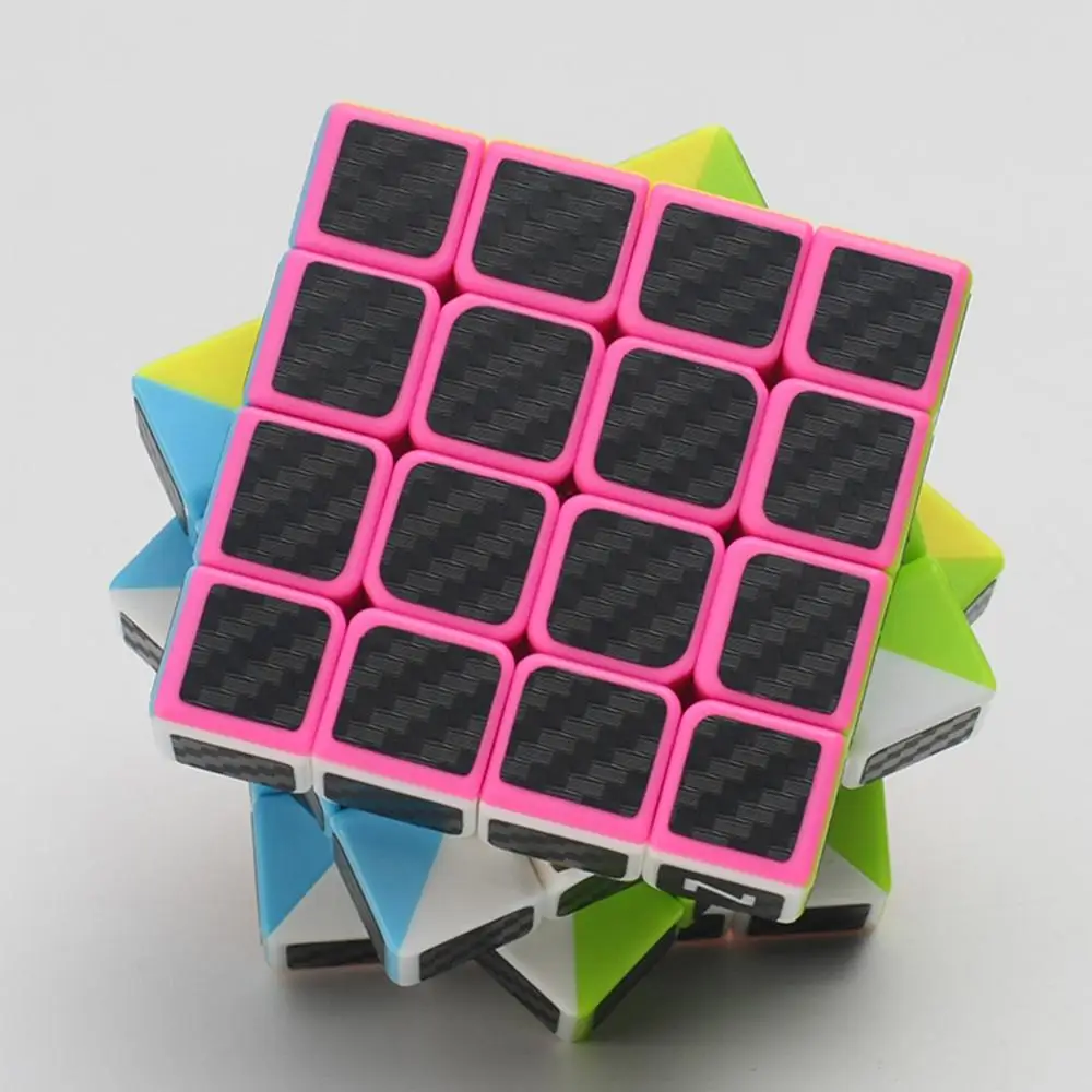Новое поступление Z-cube 4x4 наклейка из углеродного волокна Скорость гладкая магический куб Stressreliefcube