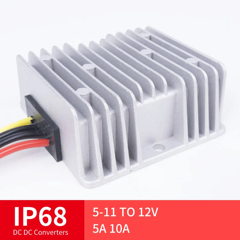 

5-11 TO 12V 5A 10A High Quality DC Converter Step-Down DC Voltage Regulator Voltage Mutual, Suitable for Automot