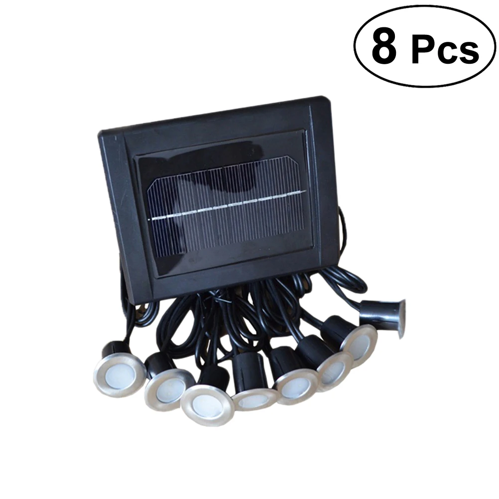 

1 Pc Solar Pond Lights LED Waterproof Submersible Ground Light Deck Lights for Path Road Garden Aquarium Fountain Pool