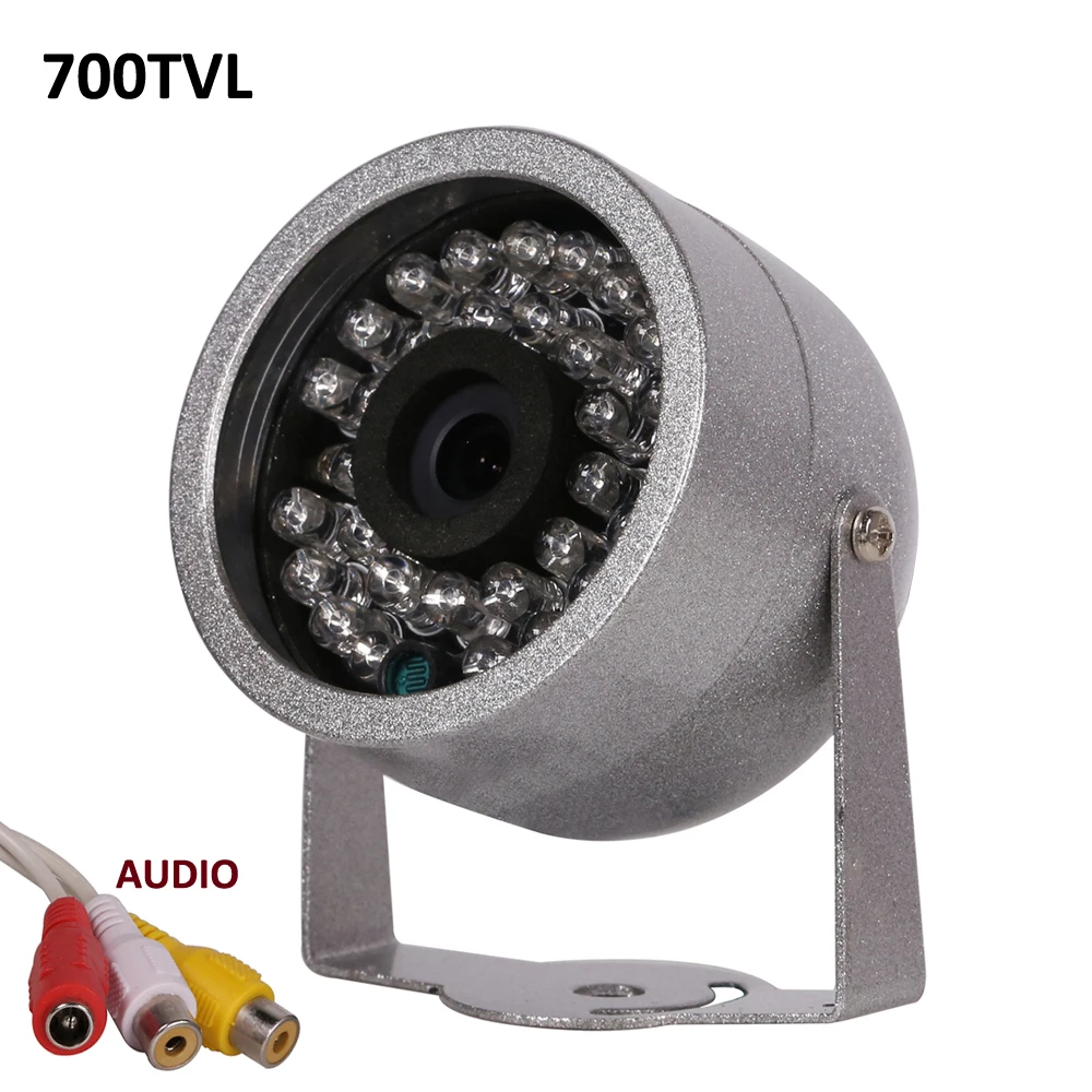 bilder für CMOS 700TVL Mit Audio überwachung 30 LED nachtsicht Security metall shell Wasserdichte Cctv-kamera bilder für CMOS 700TVL Mit Audio überwachung 30 LED nachtsicht Security metall shell Wasserdichte Cctv-kamera
