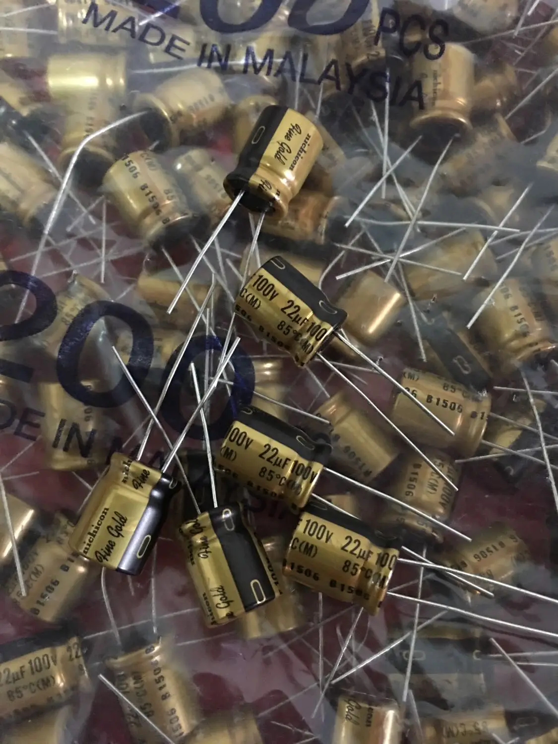 20 шт./50 шт. nichicon 100v22uf тонкий золотой FG электролитический конденсатор аудио супер