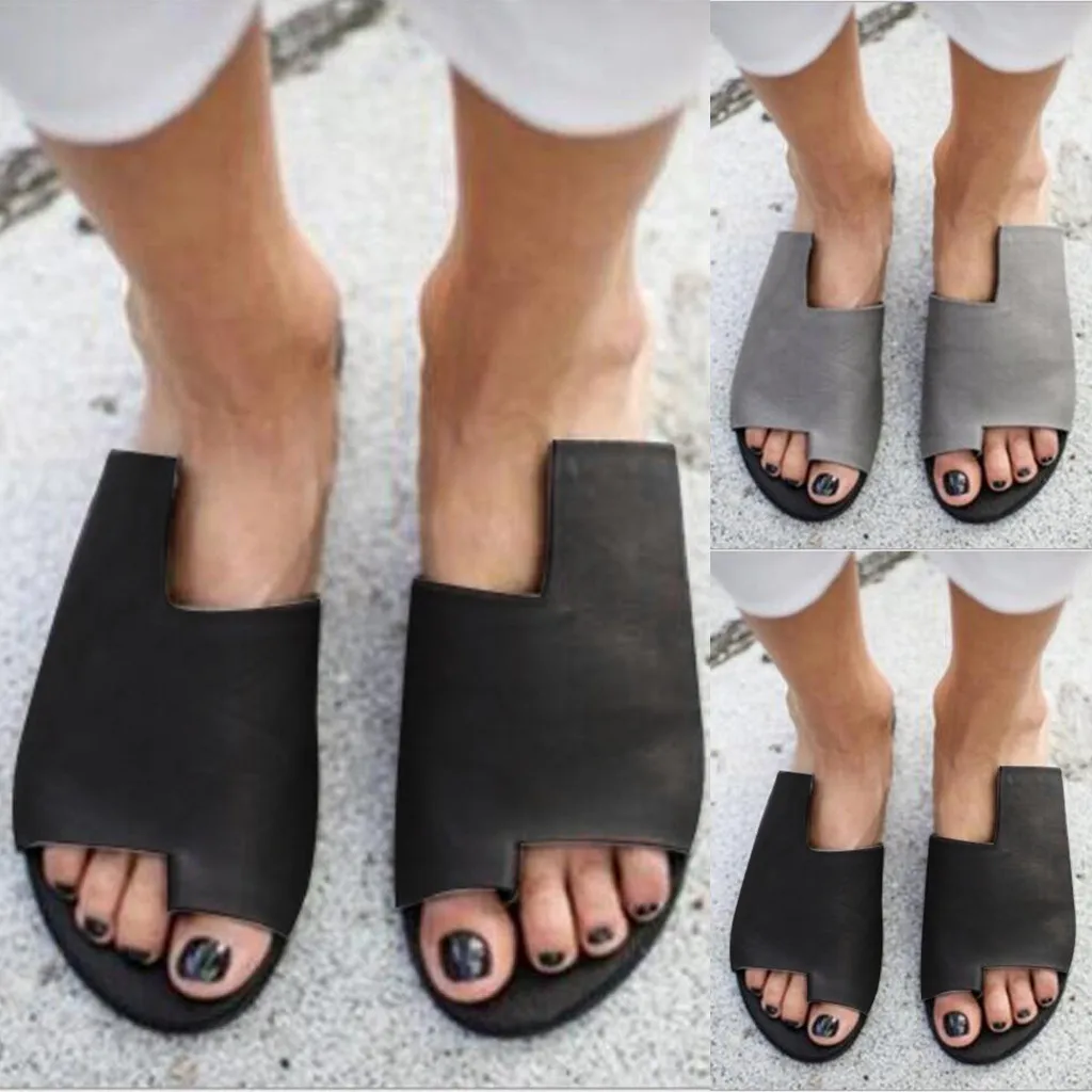 

Jaycosin New Listing New Products Summer Womens Fashion Flats Roman Ladies Beach Shoes Roman Slippers 2019 Apr15 p40