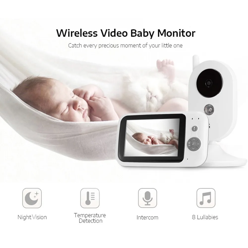 La oficina fascismo ladrón VB603 bebé Monitor de dormir Bebé Monitor de la cámara inalámbrica con  NightVison cámara de vídeo Monitor de bebé Radio niñera 2 Audio  hablar|monitor wireless|monitor babymonitor video - AliExpress