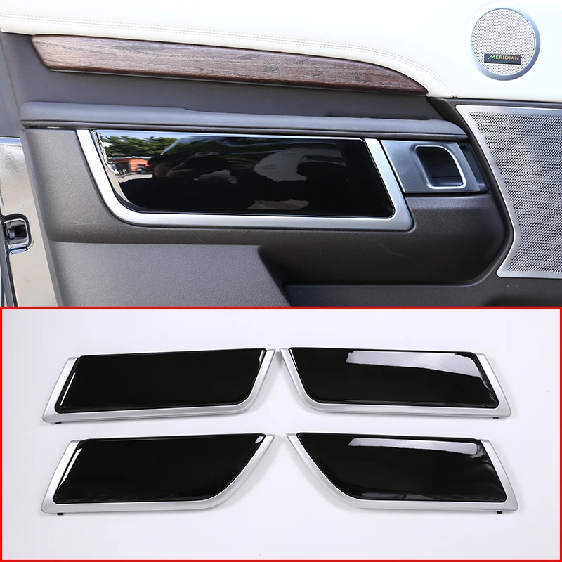 4pcs Replacement Parts For Land Rover Discovery 5 L462 2017 2018 ABS Gloss Chrome Interior Door Decoration Panel Cover Trim LR5 4pcs Replacement Parts For Land Rover Discovery 5 L462 2017 2018 ABS Gloss Chrome Interior Door Decoration Panel Cover Trim LR5