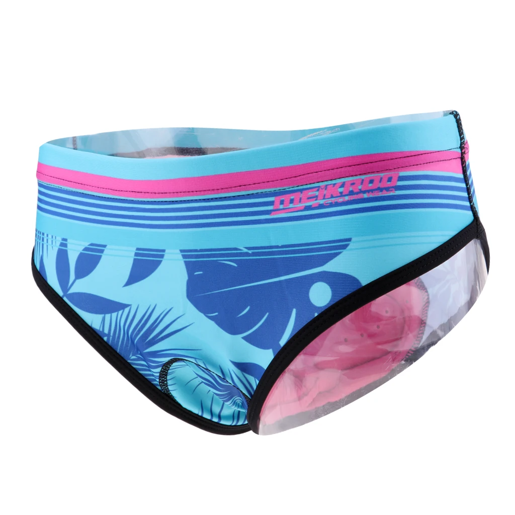 Cycling Underpants Bike Bicycle 3D Gel Padded Breathable Comfortable Underwear Panty for Women Girl Outdoor Bike Riding Sports