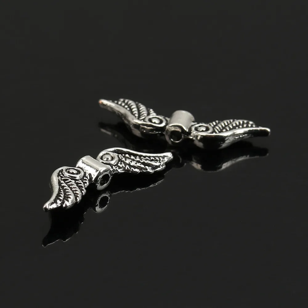 DoreenBeads винтажные металлические бусины разделители Крыло ангела Золотой/античный