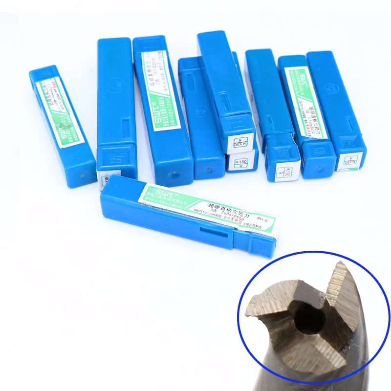 

Cnc Tool 3 Blade Diameter 2-10mm Router Bit Vertical Milling Cutter HSS-Al Carbide End Mill Engraving Bits Set