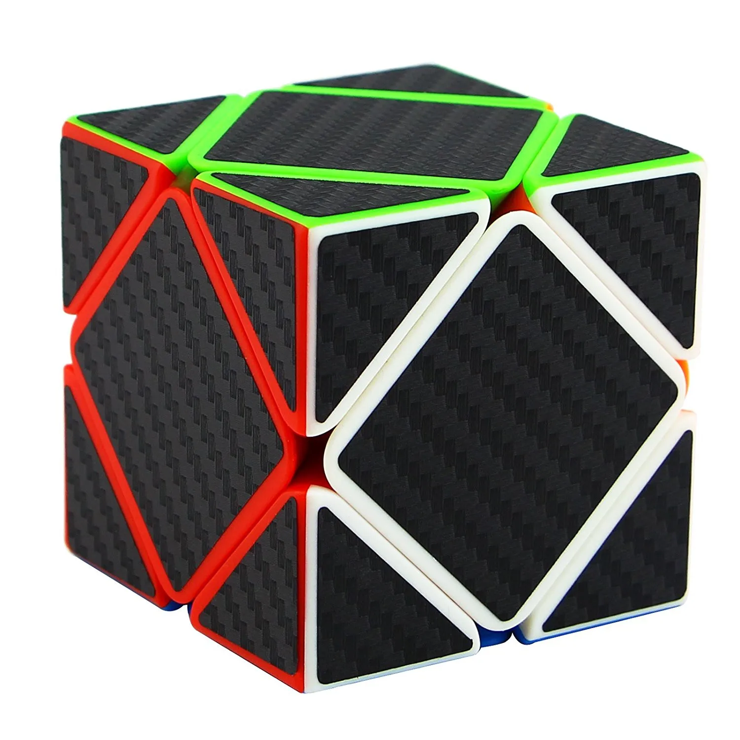 Triangle Carbon Fiber Sticker Twisty Puzzle for Kid Toy Pyramid Speed Cube 