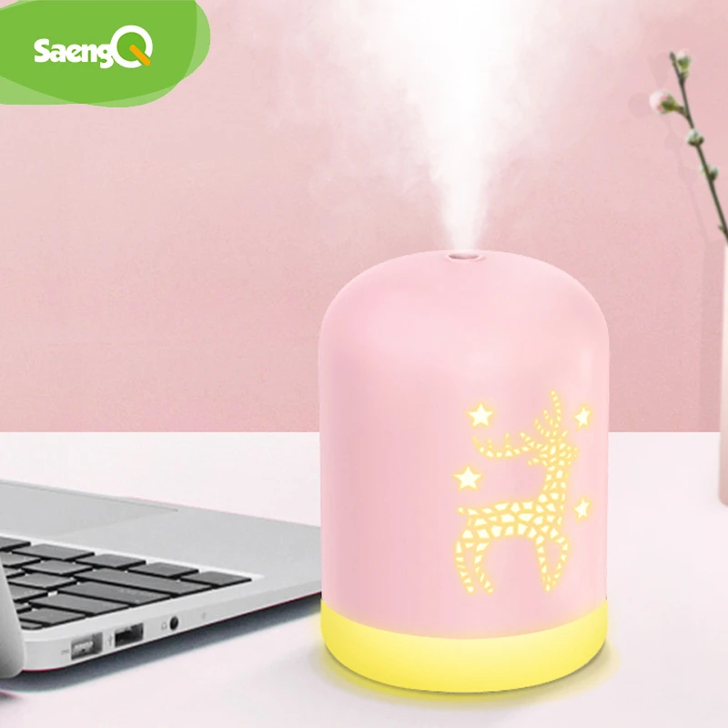 

saengQ USB Electric Aroma Air Diffuser Ultrasonic Air Humidifier Essential Oil Aromatherapy Cool Mist Maker For Home