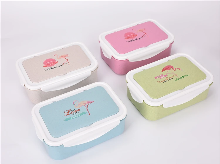 Японская микроволновая печь Bento Box Пшеничная солома детский Ланч-бокс герметичный Bento Ланч-бокс для детей школьный пищевой контейнер Fiambrera