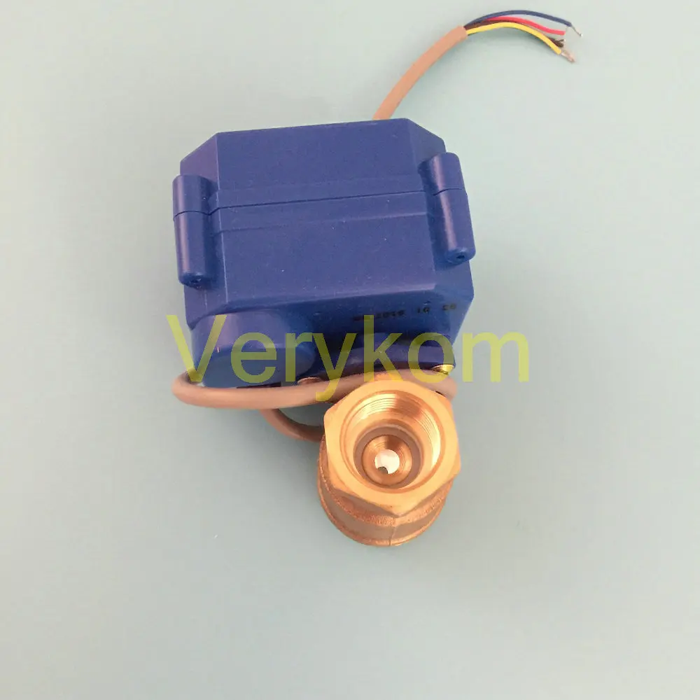 Новый 1/2 &quotDN15 DC 12V 24V 5V AC 220V латунь два пути моторизованный шаровой клапан CR 05 01 02 04