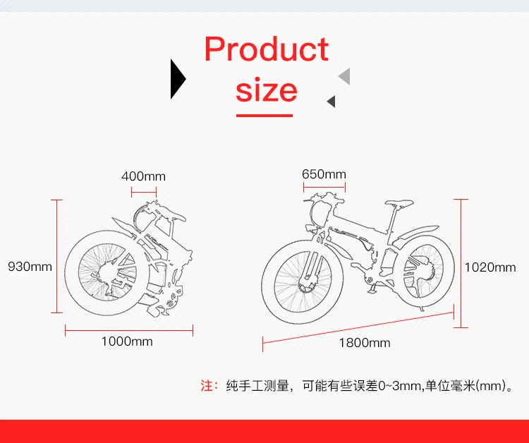 Perfect K&J 1000W electric ATV black 26 inch oil brake snowmobile mountain bike mountain bike bicycle aluminum folding e-bike 18