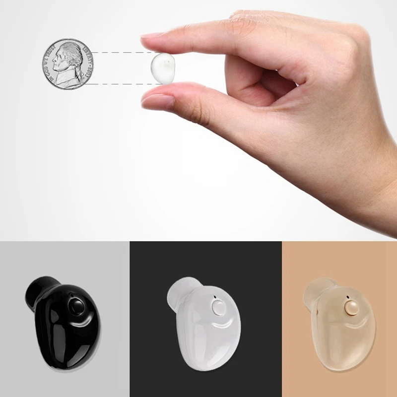 

Professional Mini Bluetooth Earphone Wireless Stereo Earbud Support Handsfree In Ear Invisible Earphone Ear Bud for Mobile Phone